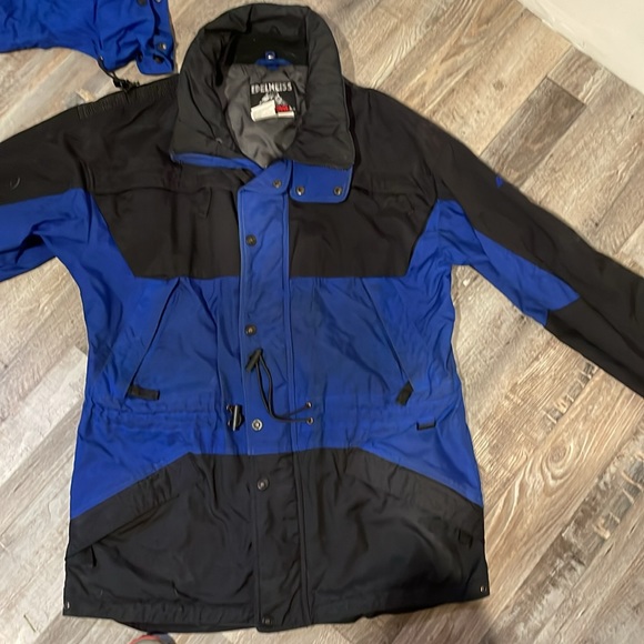Edelweiss Ski Jacket Backbowl Mens Medium Blue and Black. - Picture 5 of 9